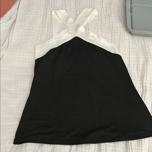 SHEIN Black Asymmetrical Backless Camisole